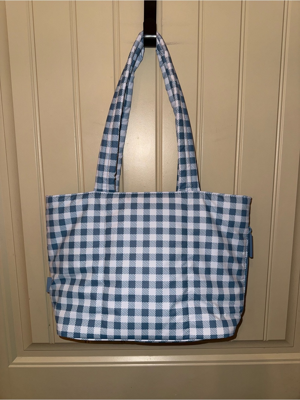 CALPAK Luka Mini Tote in the French Blue Gingham - Travel Bag NWOT - Picture 2 of 8